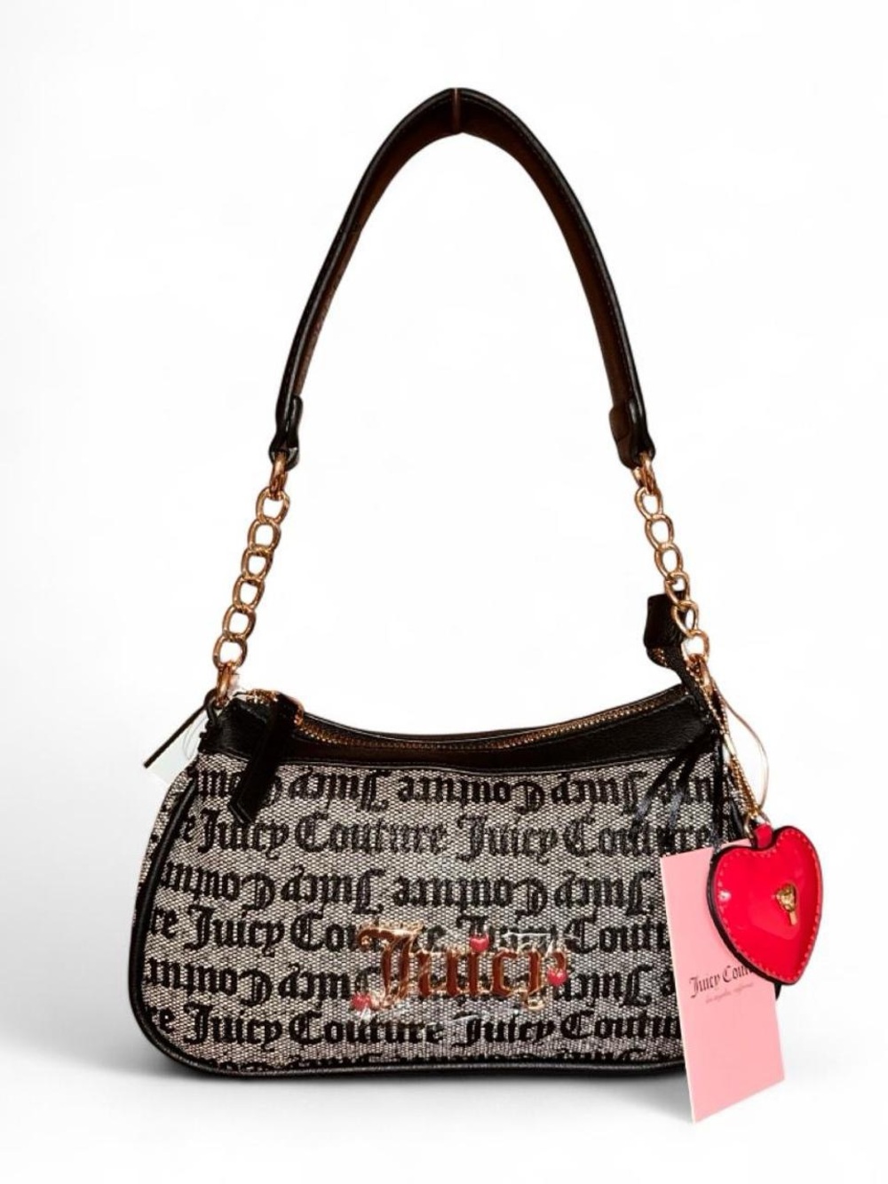 Juicy Couture “I Heart Juicy” Shoulder Bag, black